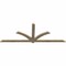 Ekena Millwork Redmond Rough Sawn Timber Gable Bracket, Douglas Fir, 96"W x 36"H x 2"D x 4"F, 9/12 Pitch GBW096X36X0204RED00RDF - alternate 3
